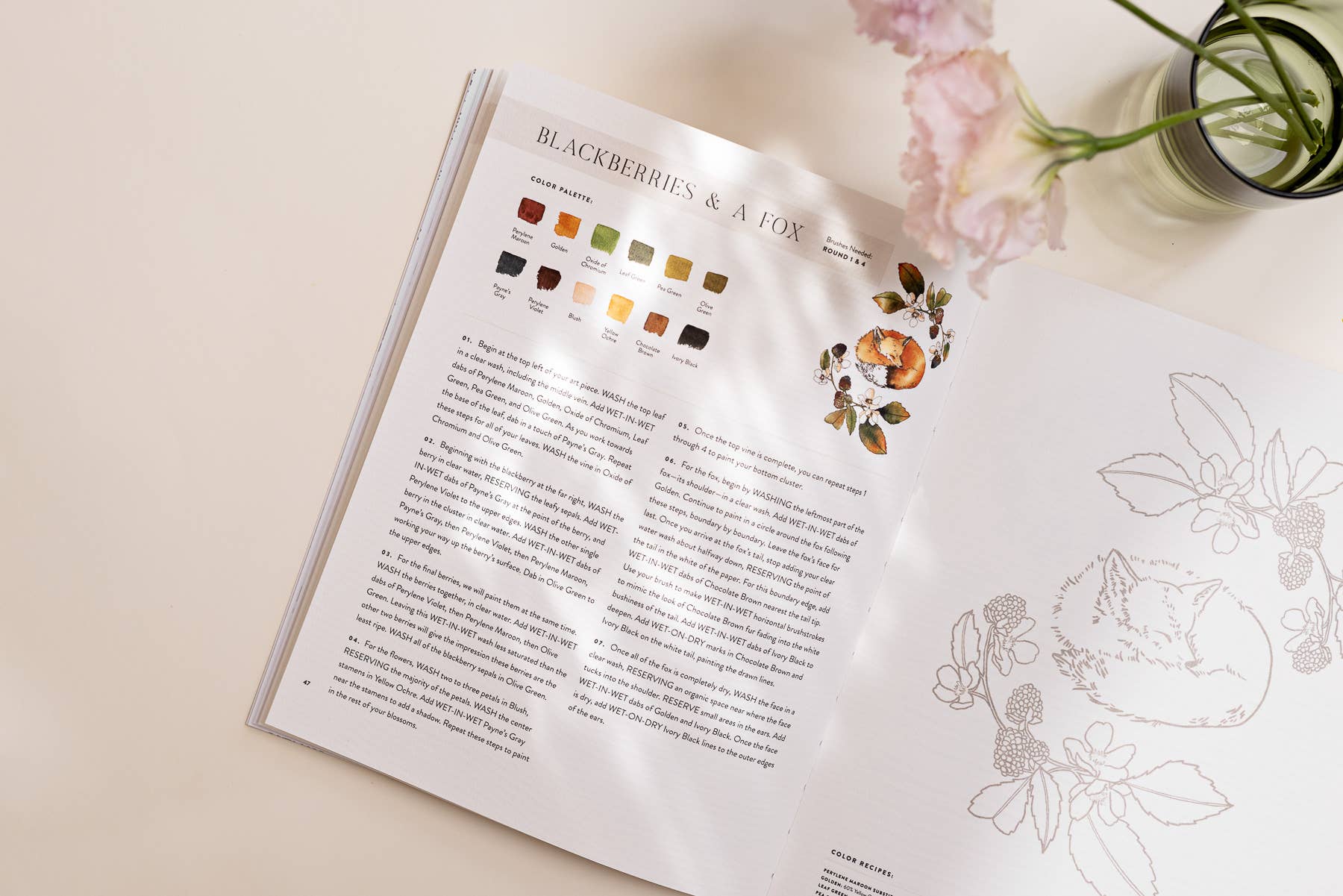 Paige Tate & Co. - Wholesale Aquarelverf - Waterverf Werkboek 2: Bloemen, Veren en Dierenvrienden1
