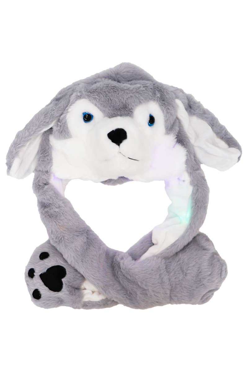 ASSORTED Animal Pals Led Light-up Ear Moving Fluffy Fur Hat for wholesale on Faire9