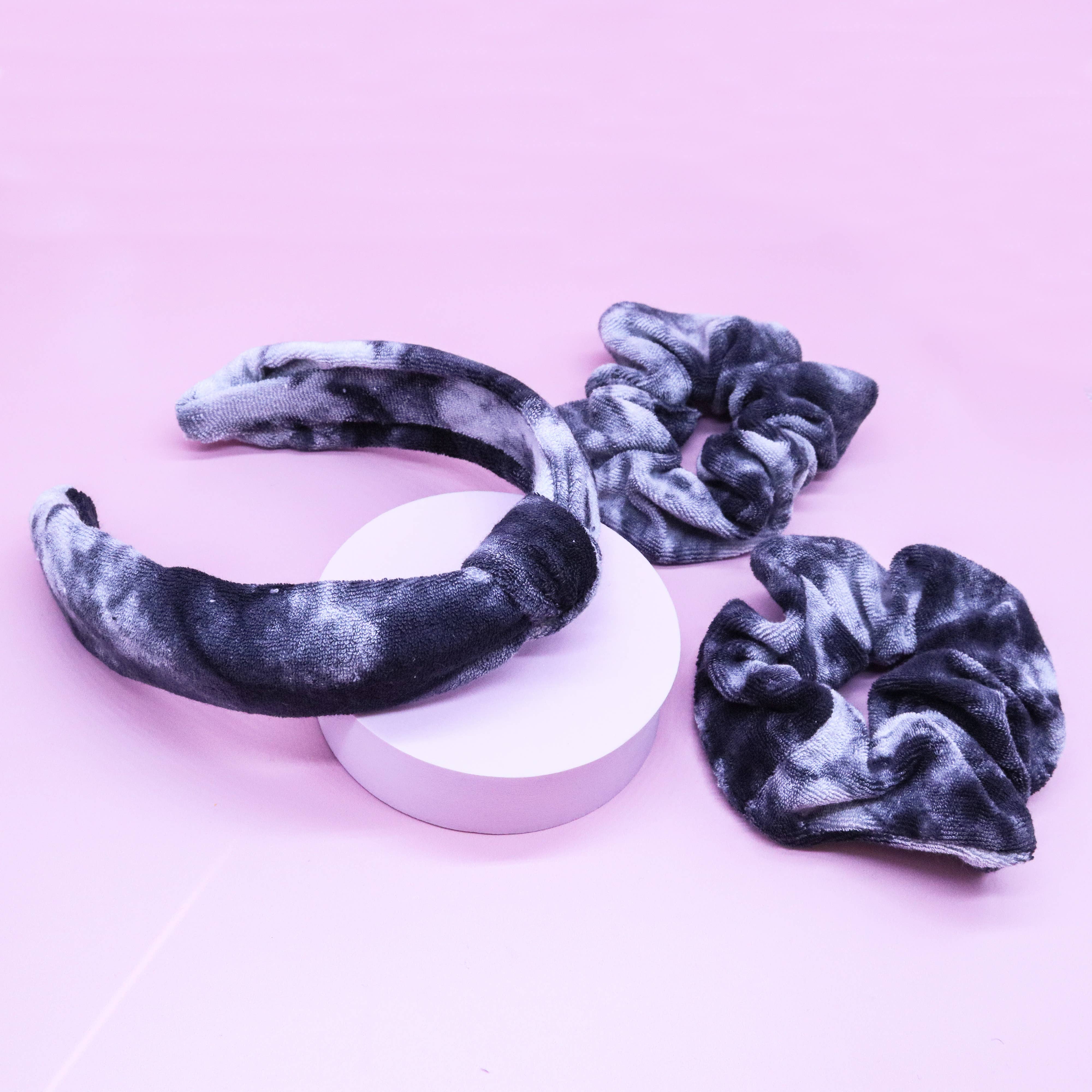 Frog Sac - Wholesale Spa Headband - Spa Headband - Skincare Headband & Scrunchie Wristbands Set4