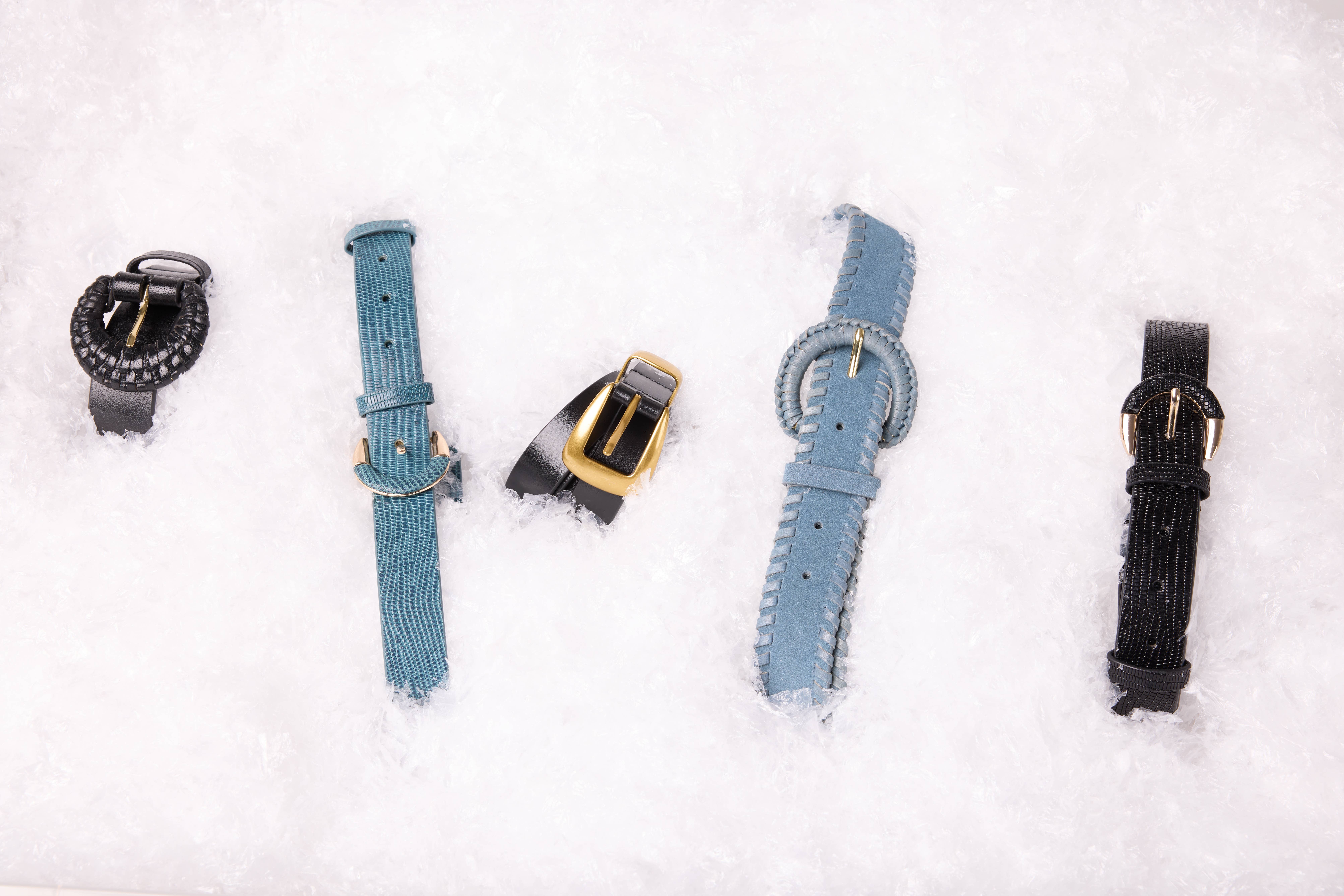 Maradji – wholesale Belt – Women's – BLACK LIZARD LEATHER BELT SMALL HÉLÉNA1