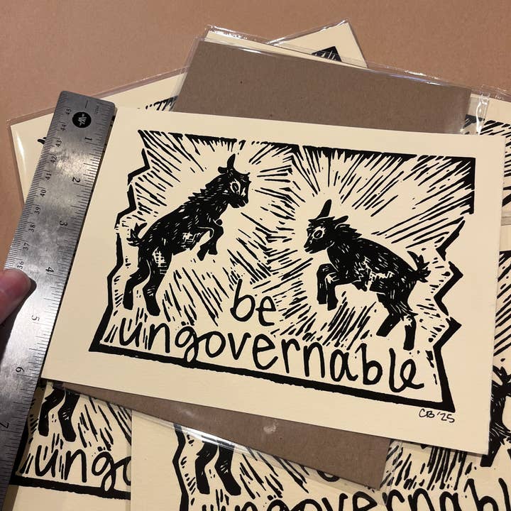 Critter Butts - Wholesale Art Print - Be Ungovernable Print - Screen print on BFK Rives paper7