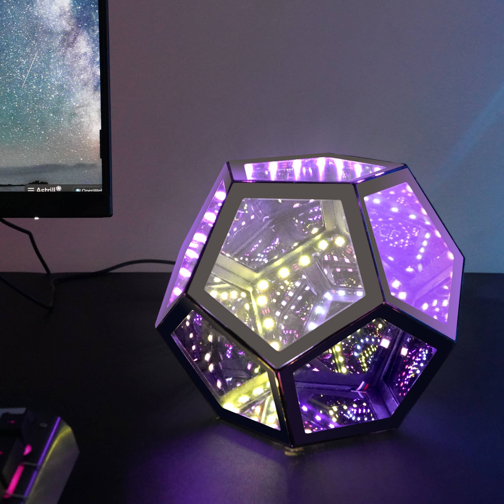 EP Design Lab - Wholesale Night Light - RGB Color-changing Infinity Dodecahedron Geometric Lamp2