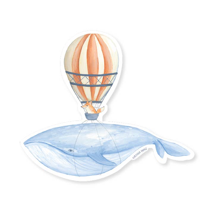 Hval eventyr klistermærke for engroshandel hos Jessica Frasz Studio