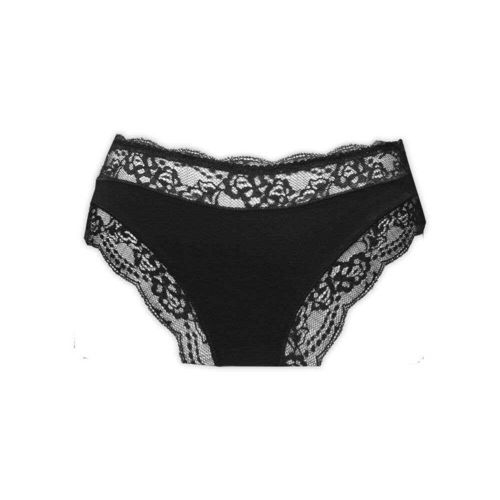 Evidence - Wholesale Underwear - Women's - Women's Bottoms with Thick Sides and Lace Inserts Black0