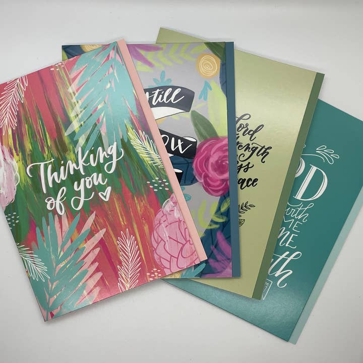 Thinking of You Cards - "Lean on Me" (4 designs - 12 Pack) for wholesale by Gracefully Yours