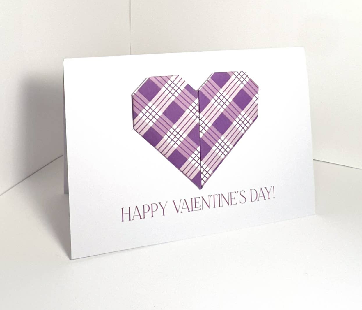 Handmade Aloha Kauai - Wholesale Everyday Greeting Card - Handmade Orgami Heart Card - Palaka Print4