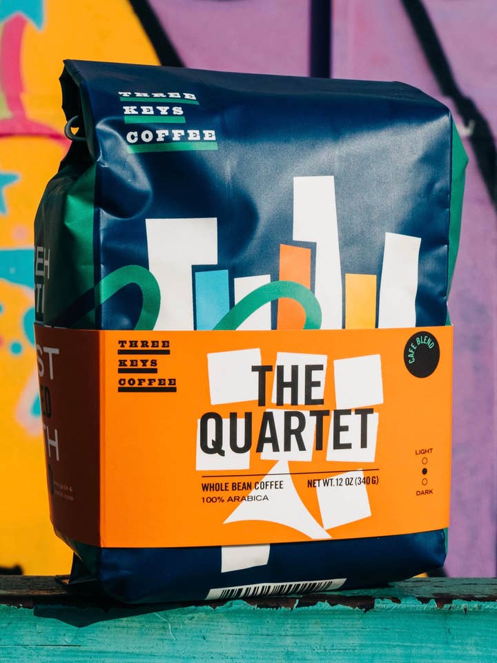 The Quartet - Cafe Blend for wholesale by Three Keys Coffee