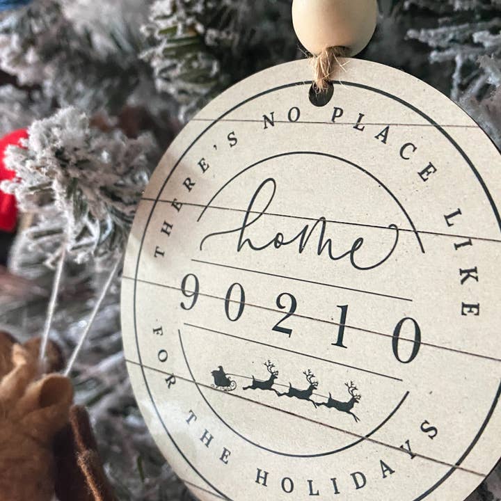 coco+bie designs - Wholesale Ornament - Custom Zip Code Ornament - Home For The Holidays Ornament2