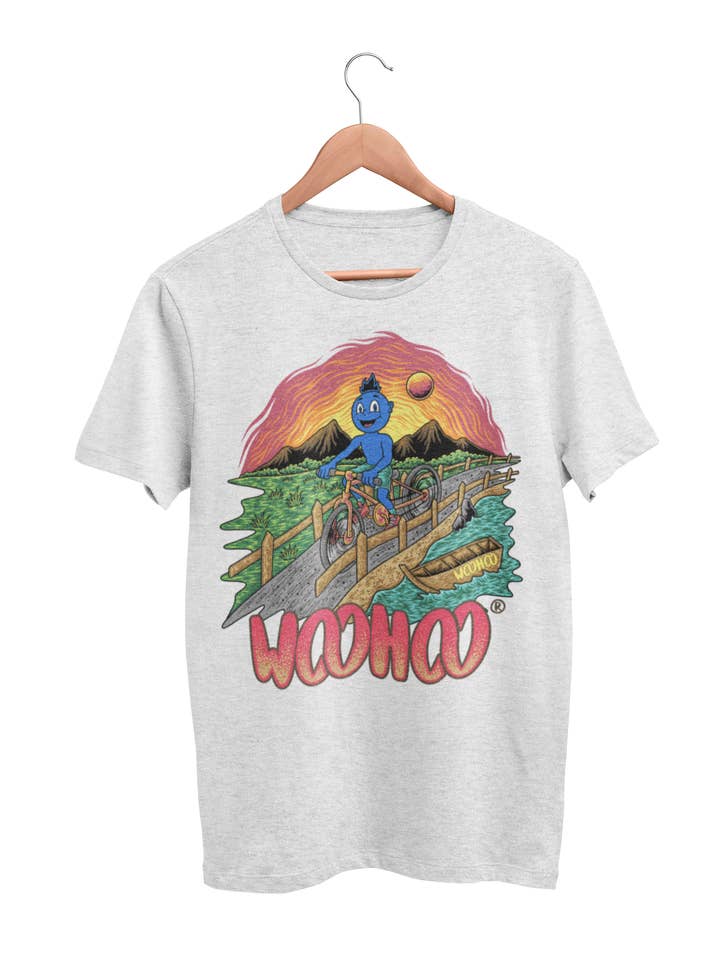T-shirt unisexe « Woohooberry Outdoors Sports-Cycling » pour la vente par WooHoo Apparel