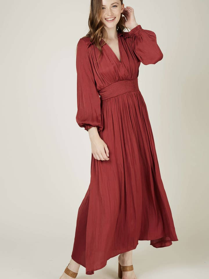 Andy & Lucy - Wholesale Dress - Women's - ATHENA - Long satin dress10