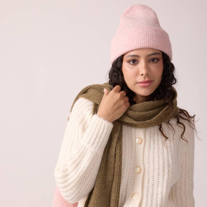 Maradji - Vendita all'ingrosso Berretto - Donna - BERRETTO IN LANA DI ALPACA WOODY ROSA BABY3