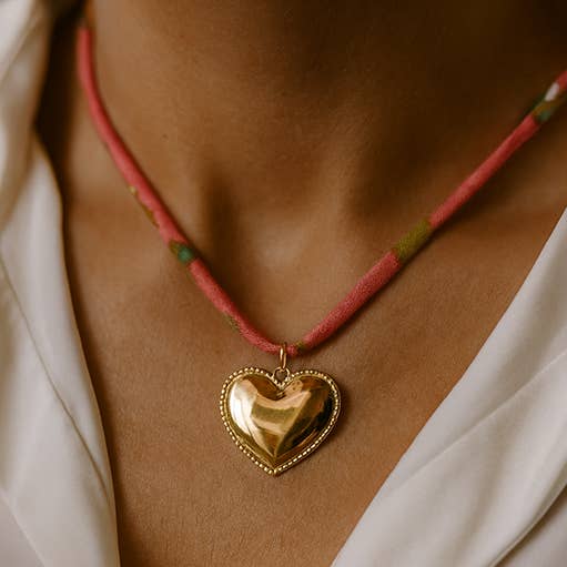 KLÖVER ELLER HJÄRTA HÄNGE HALSBAND OCH ARMBAND (B/CRUBETH12) för wholesale av Sophie Deschamps Bijoux