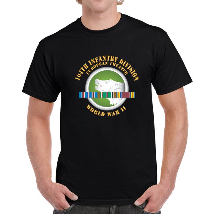 104th Infantry Division - Europe - Ribbons Centered - Wwii X 300 T Shirt for wholesale by MIP