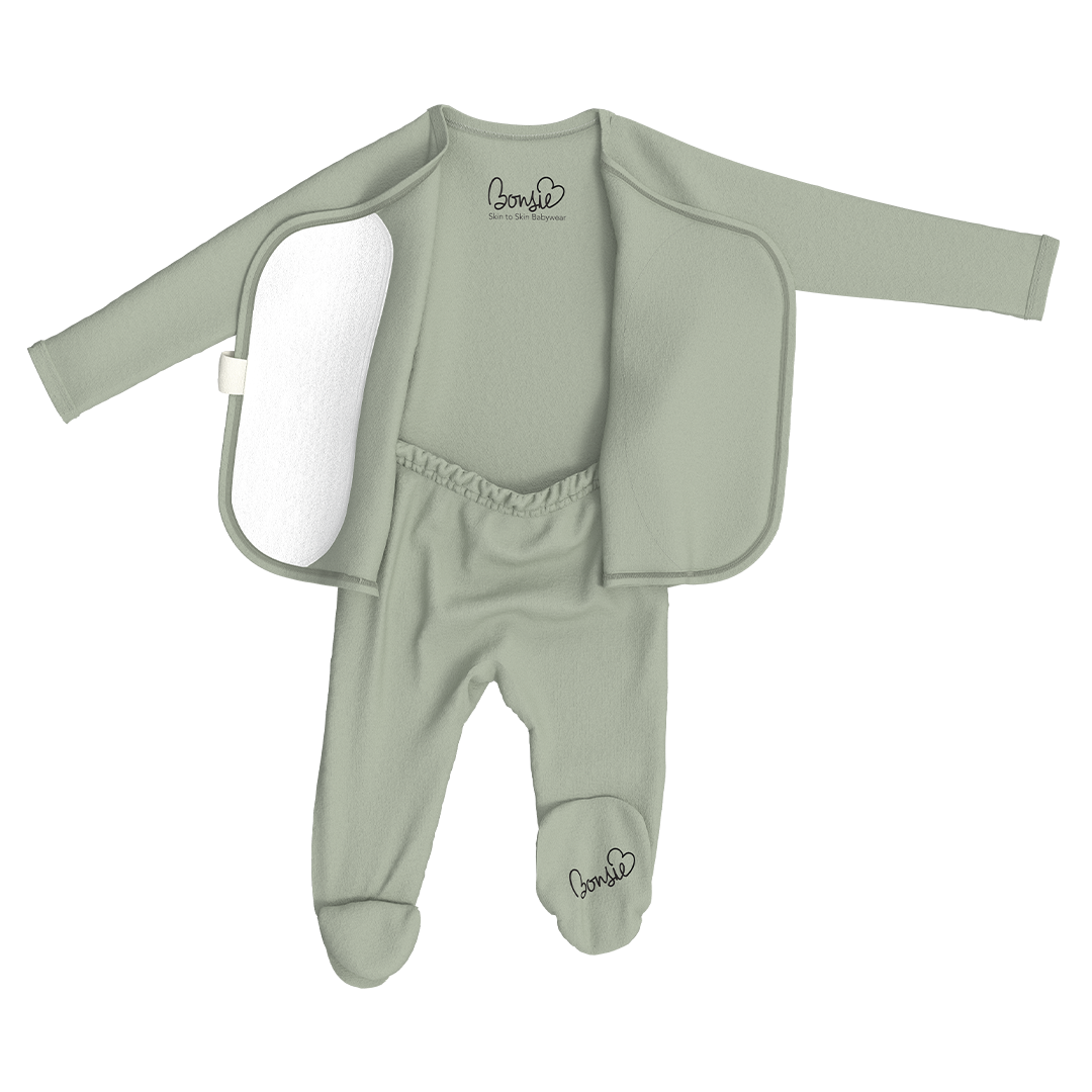 Bonsie Skin to Skin Babywear - Wholesale Bodysuit (Footed) - Baby - Footie - Avocado6