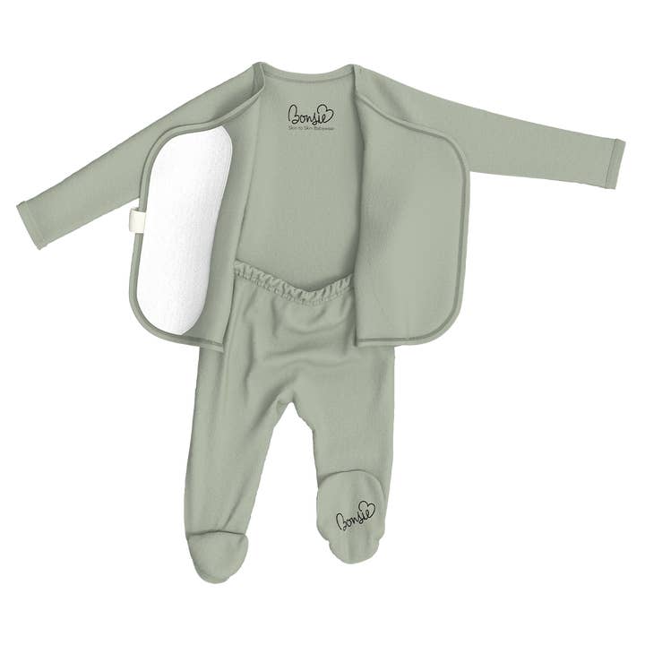 Bonsie Skin to Skin Babywear - Wholesale Bodysuit (Footed) - Baby - Footie - Avocado6