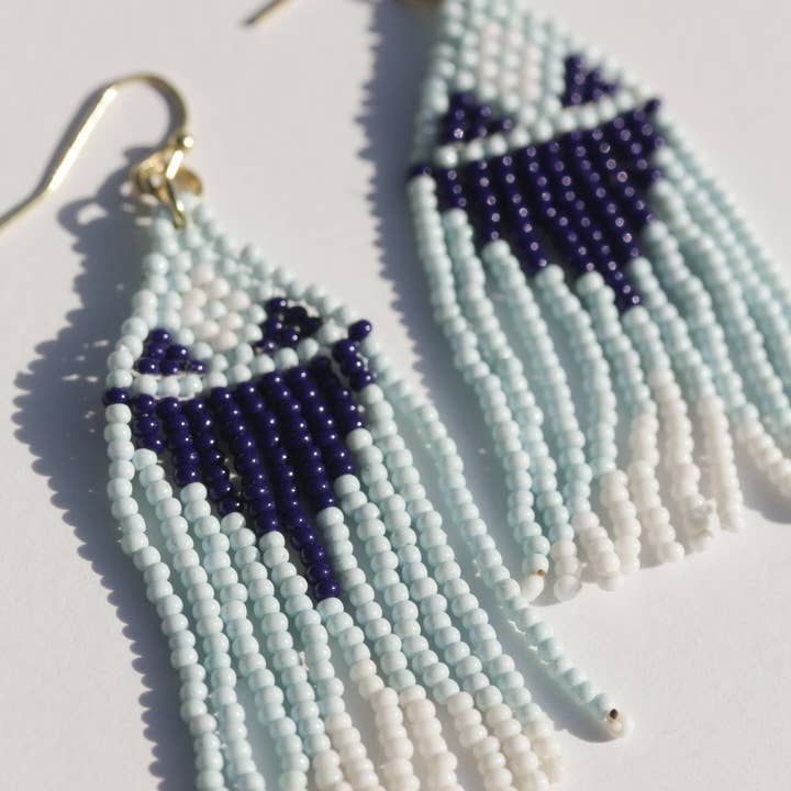 Rover & Kin - Wholesale Tassel Earrings - Beaded Fringe Earrings - Seascape2