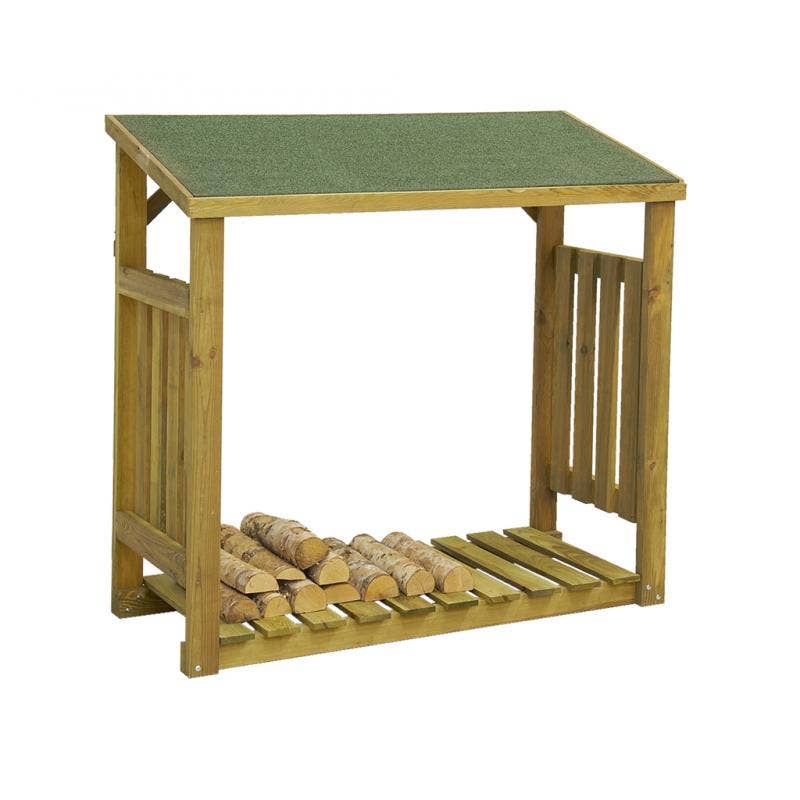 Aubry Gaspard – Ornamento/decoração ao ar livre por atacado – Abrigo de toras de pinheiro0