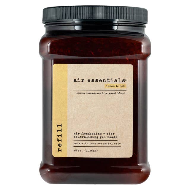 lemon burst air freshening & odor neutralizing gel bead refill for wholesale by air essentials