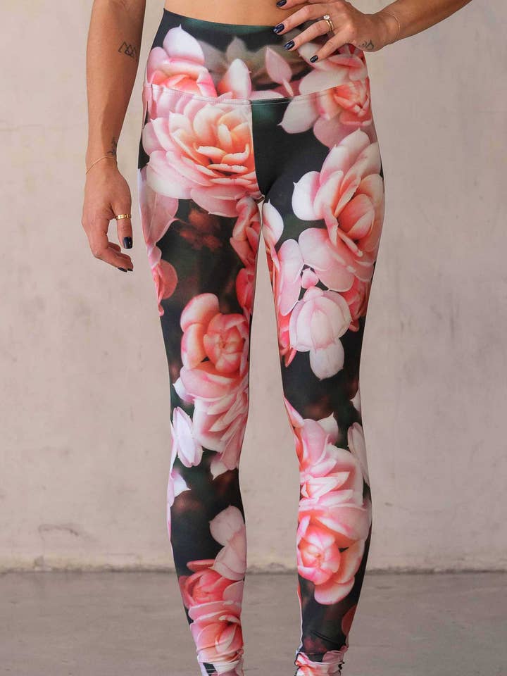 Rosaline (Romantic Floral) - Leggings morbidi e burrosi per la vendita all'ingrosso da parte di Eagle Rock Werkshop®