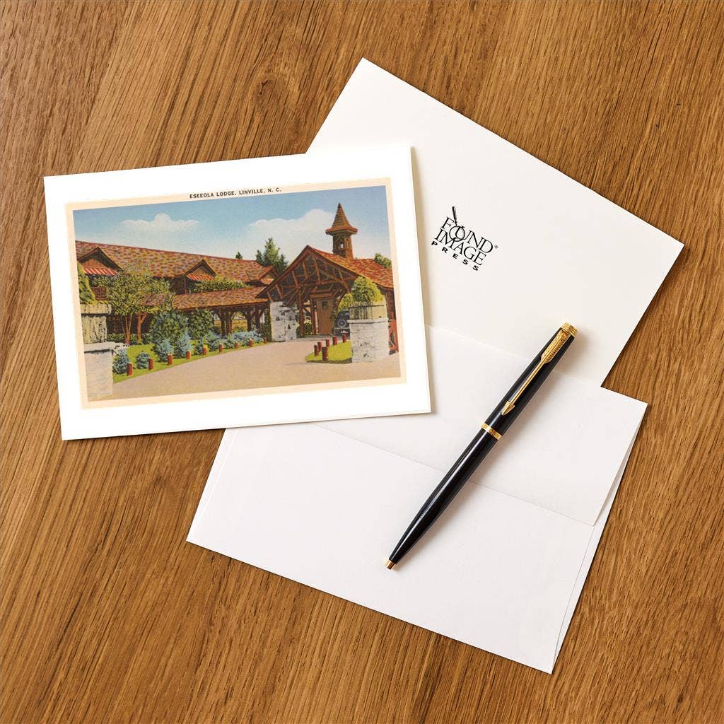 Found Image Press - Wholesale Stationery/Notecard Set - Greeting Card NC-334 Esceola Lodge, Linville1