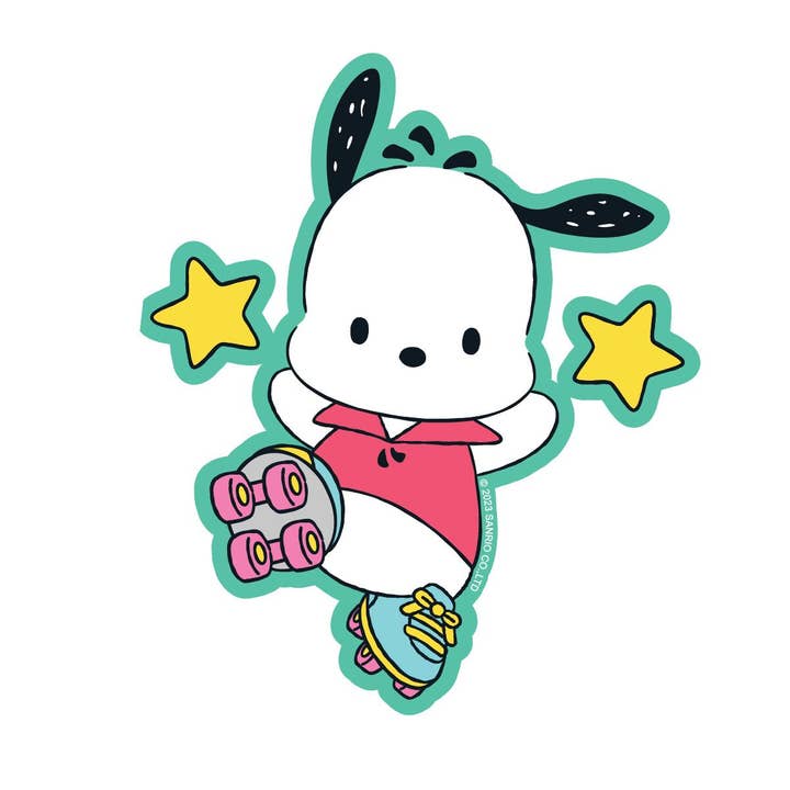 Pipsticks - Wholesale Sticker - Pochacco Roller Skate Vinyl Sticker