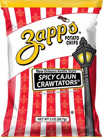 CHIPS CAJUN CRAWTATORS - ZAPPS for wholesale by Hudson Meat Company