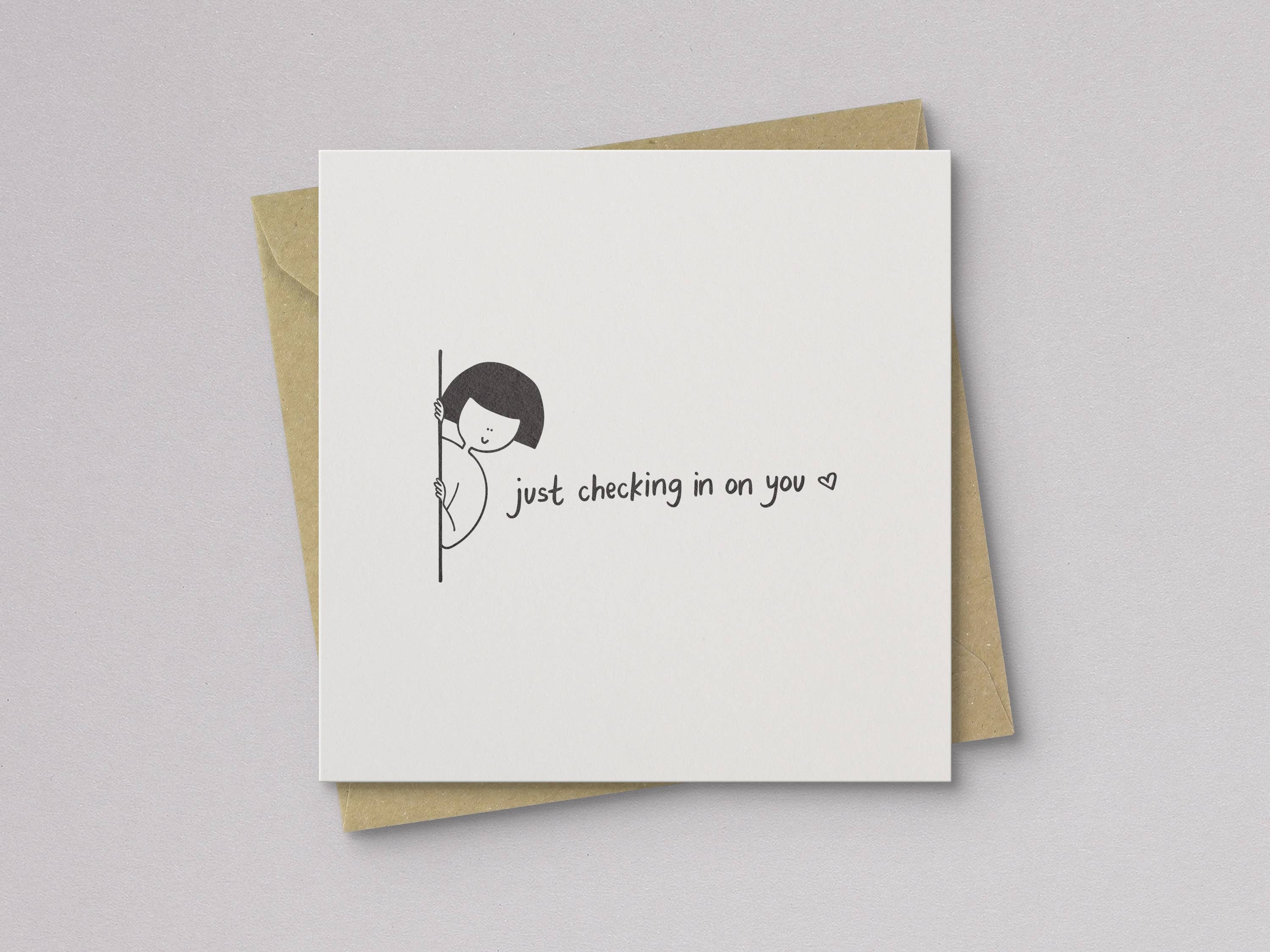 Kwohtations - Wholesale Friendship Card - Just Checking In On You Friendship Card1