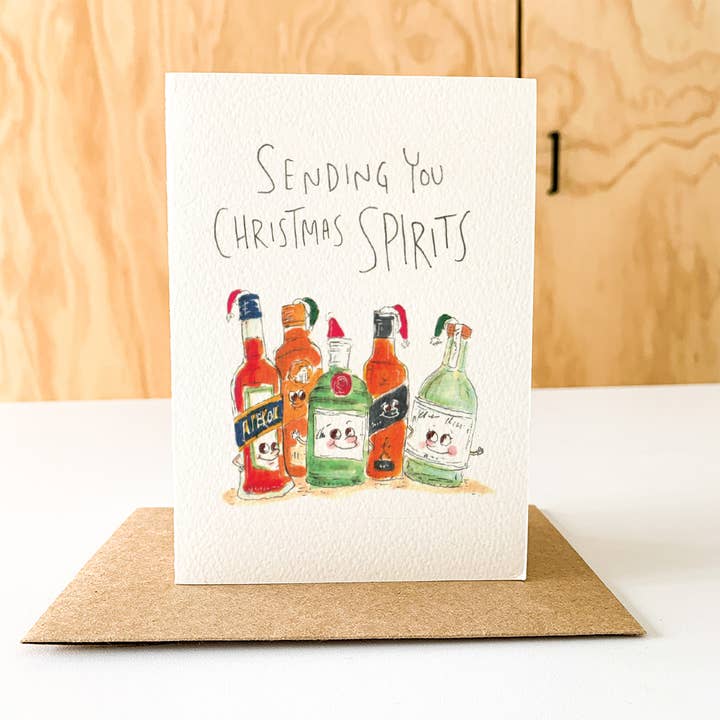 Well Drawn - Wholesale Christmas Card - Sending you Christmas Spirits6