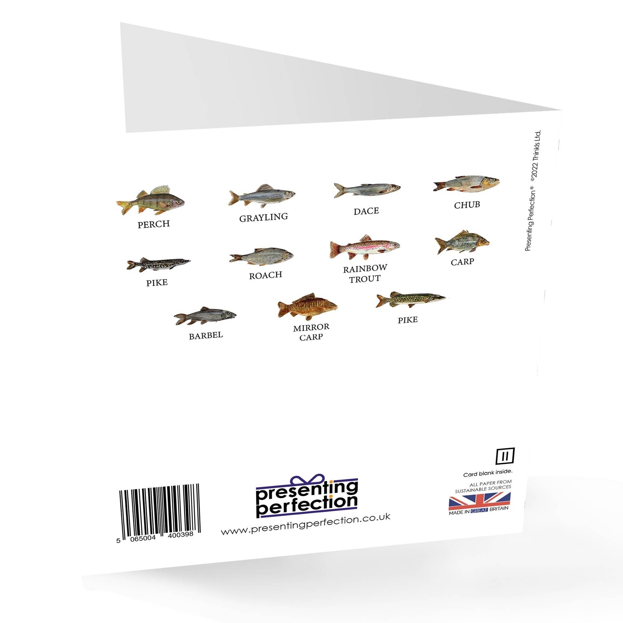 presentingperfection - Vendita all'ingrosso Biglietti di auguri generici - Divertente biglietto da pesca «Hooked On Fishing»1