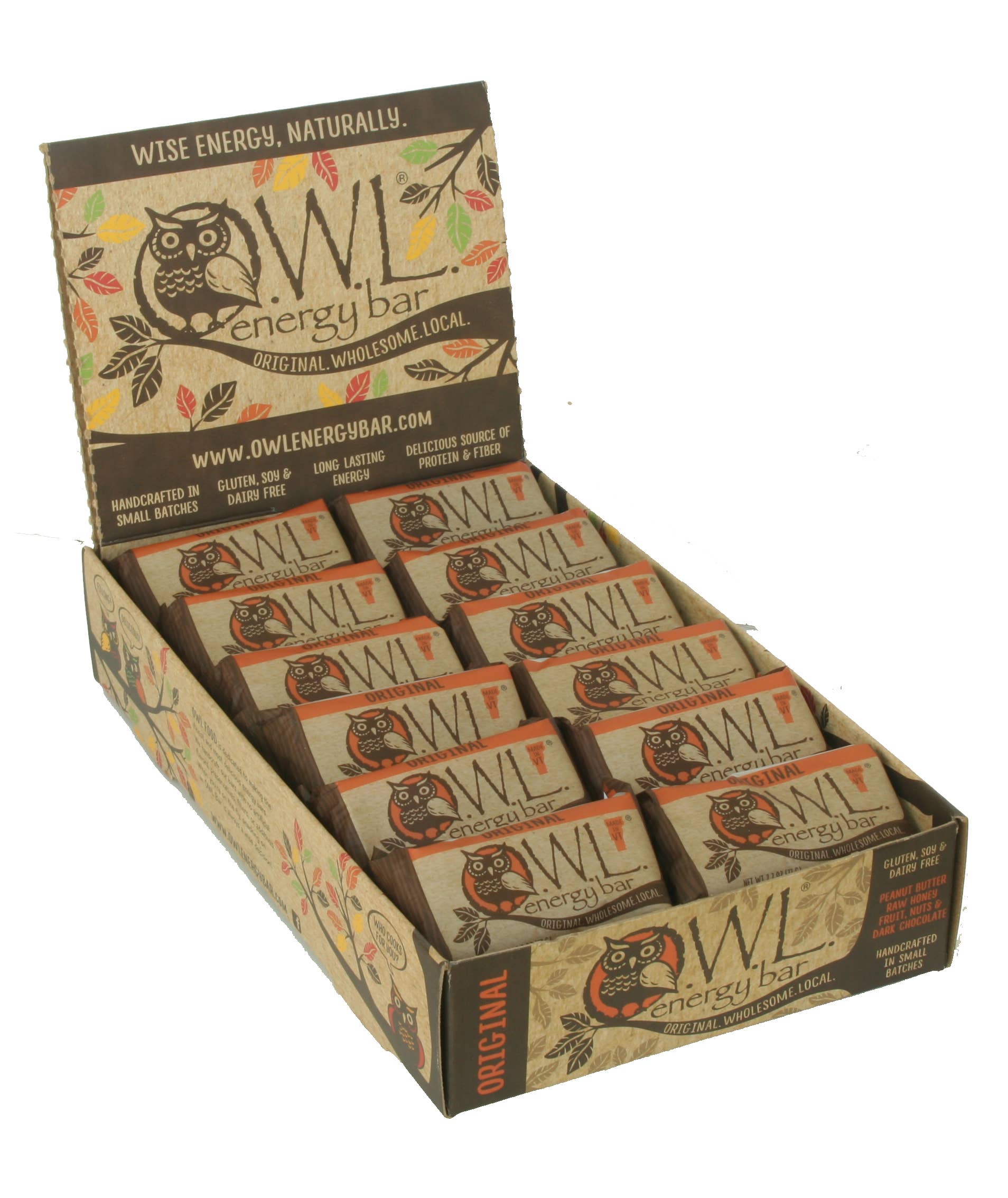 Owl Energy Bar - Wholesale Snack Bar - Original OWL Energy Bar (Case of 24)2
