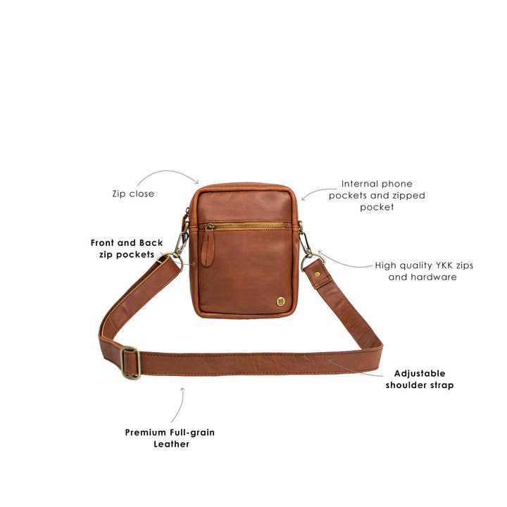 MAHI Leather - Wholesale Crossbody Bag - Men's - The Classic Flight Bag11