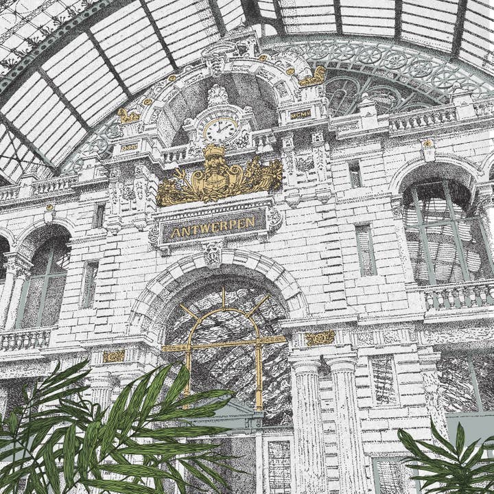 Set de cartes de vœux (10)
Gare centrale d'Anvers pour la vente par Aardvarks of Anarchy