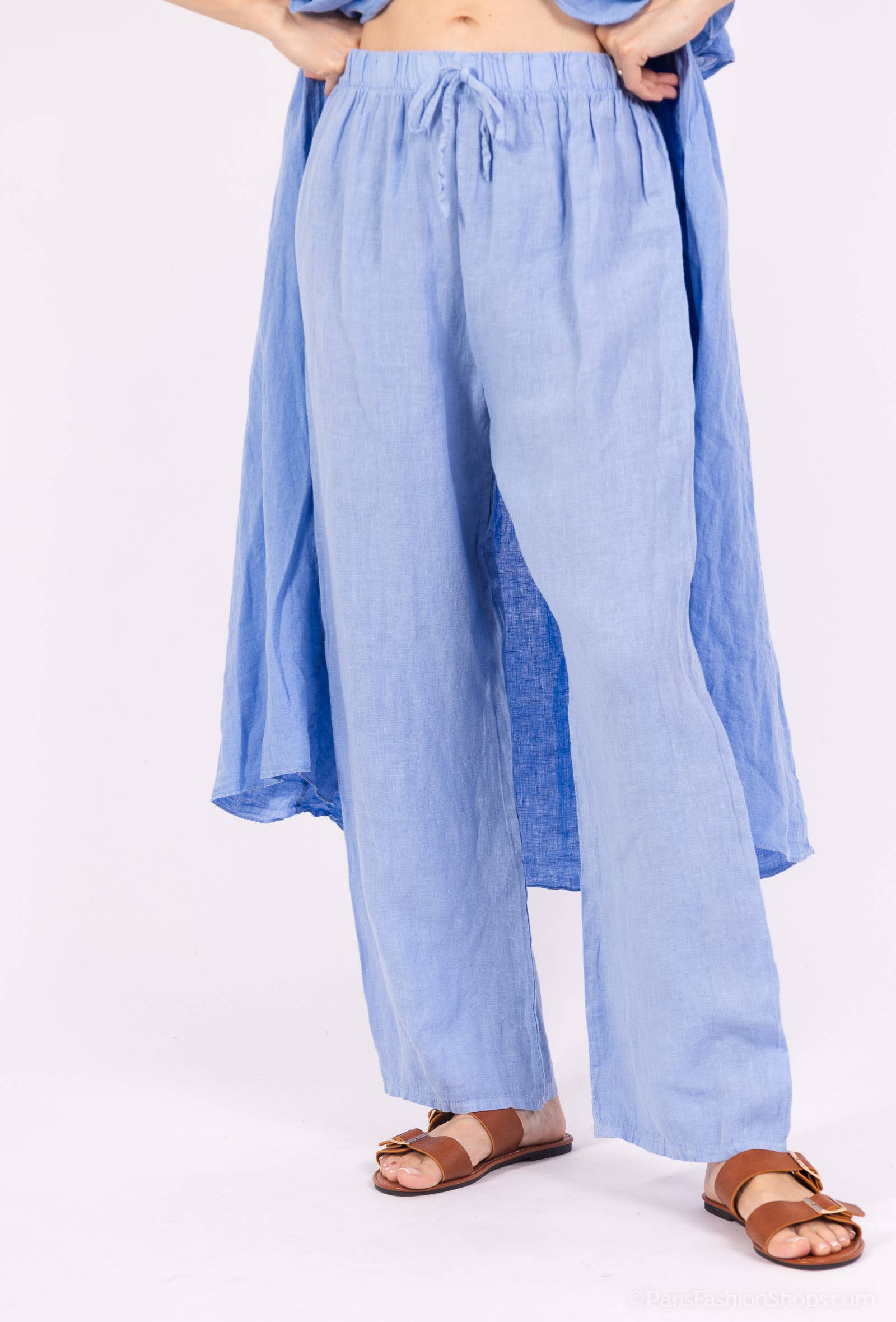 Shyloh – Großhandel Hose – Damen – Leinenhose mit Kordelzug 206397