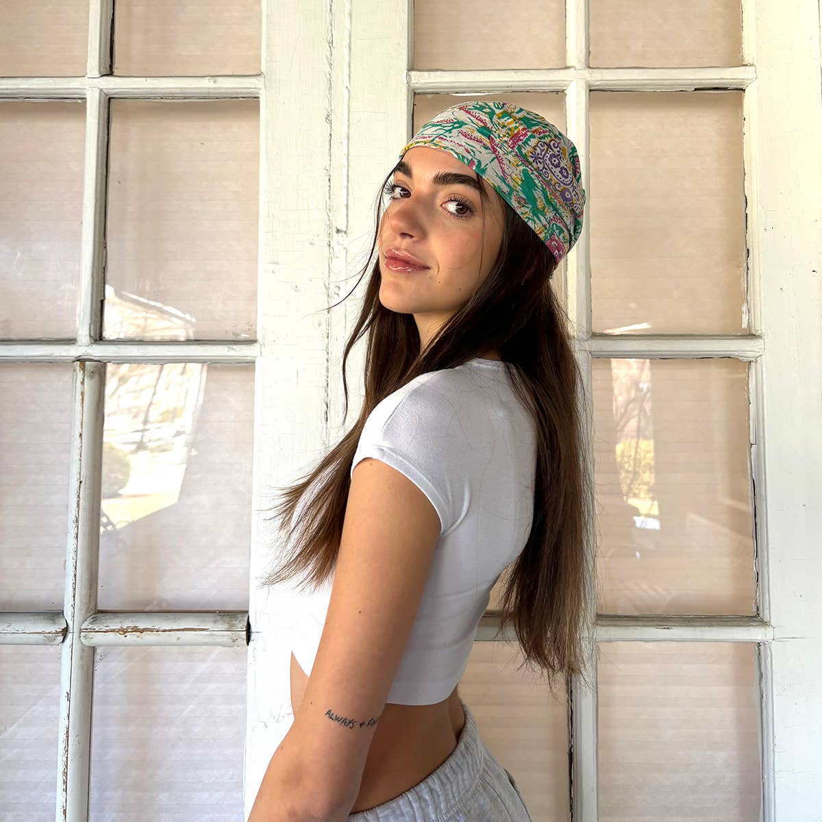 WorldFinds – wholesale Bandana – Women's – Sari Chic Bandana1