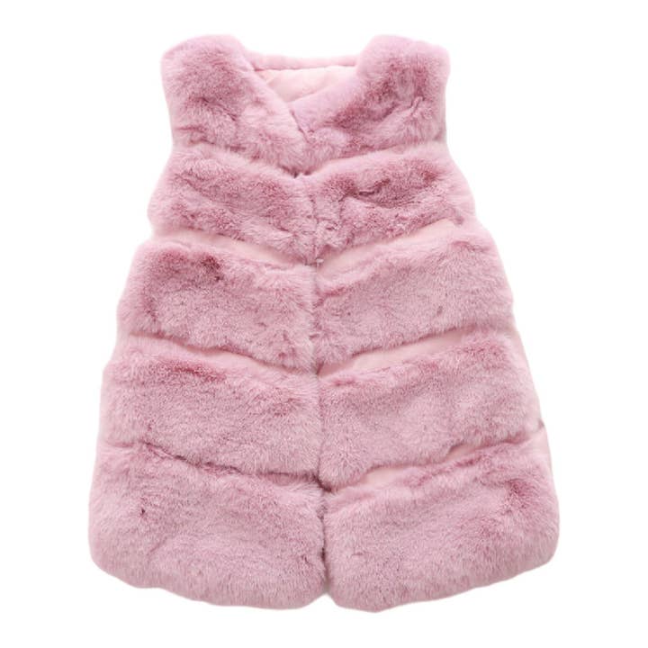 Gilet sans manches en fausse fourrure pour la vente par Zeus and Lexi Kids