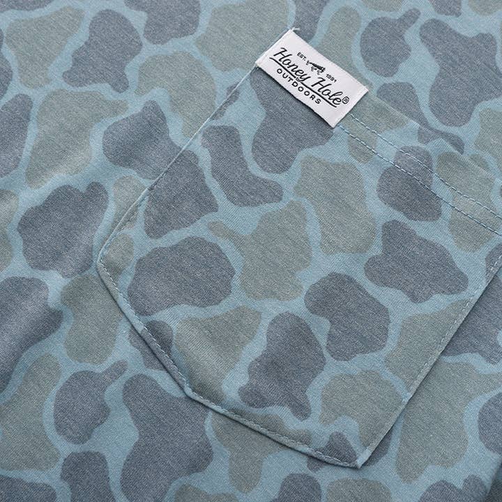 Honey Hole Outdoors - Wholesale Hoodie - Men's - Youth LS Performance Hoodie - Frog Skin