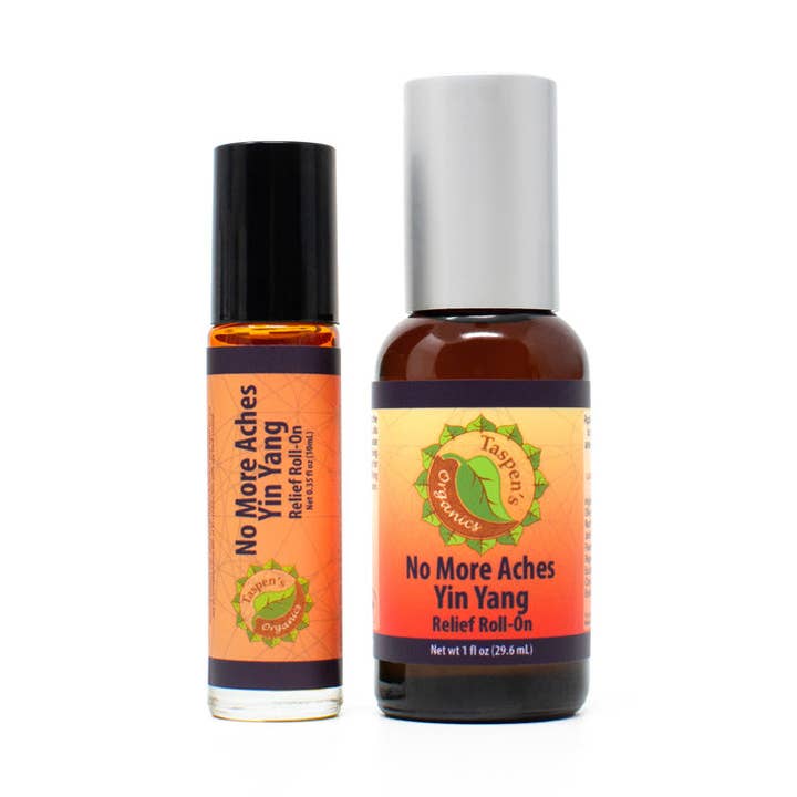 No More Aches Yin Yang Relief Roll-On for wholesale by Taspen's Organics