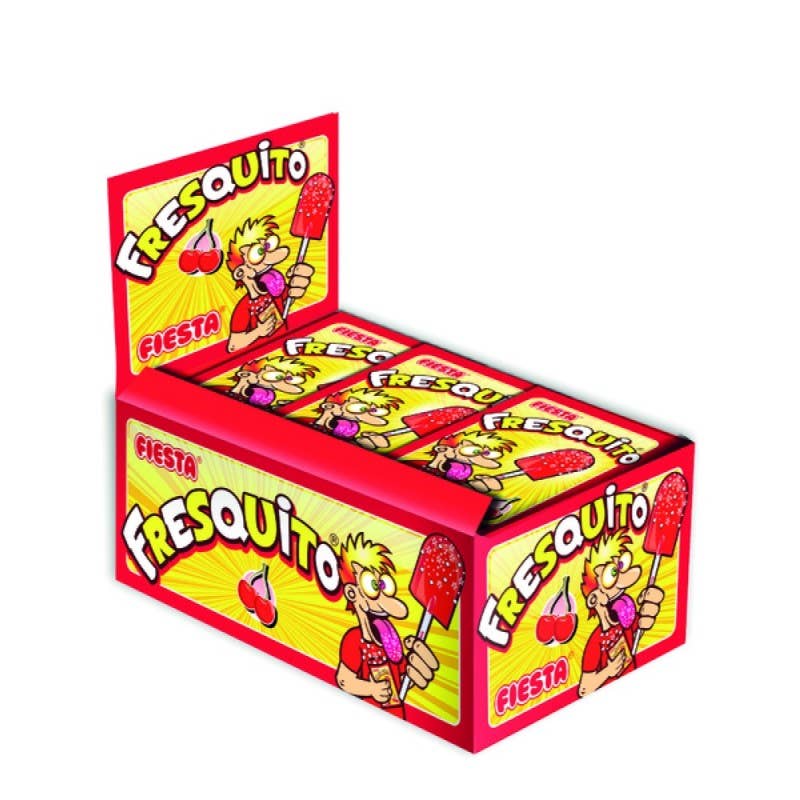 123bonbon - Vendita all'ingrosso Lecca lecca - Fresquito Cherry - Lecca-lecca a forma di dito con polvere frizzante al gusto di ciliegia1