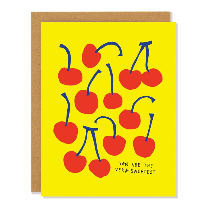 Cherries - Greeting Card for wholesale by Badger & Burke