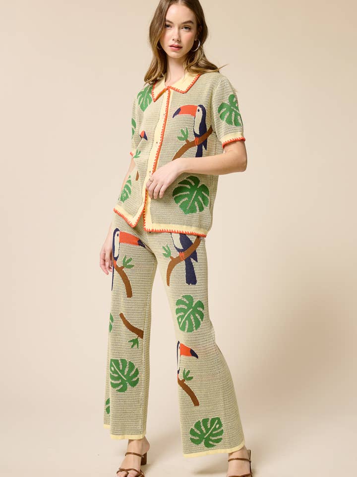 Palm Atelier Sweater Top for wholesale by FLAT WHITE