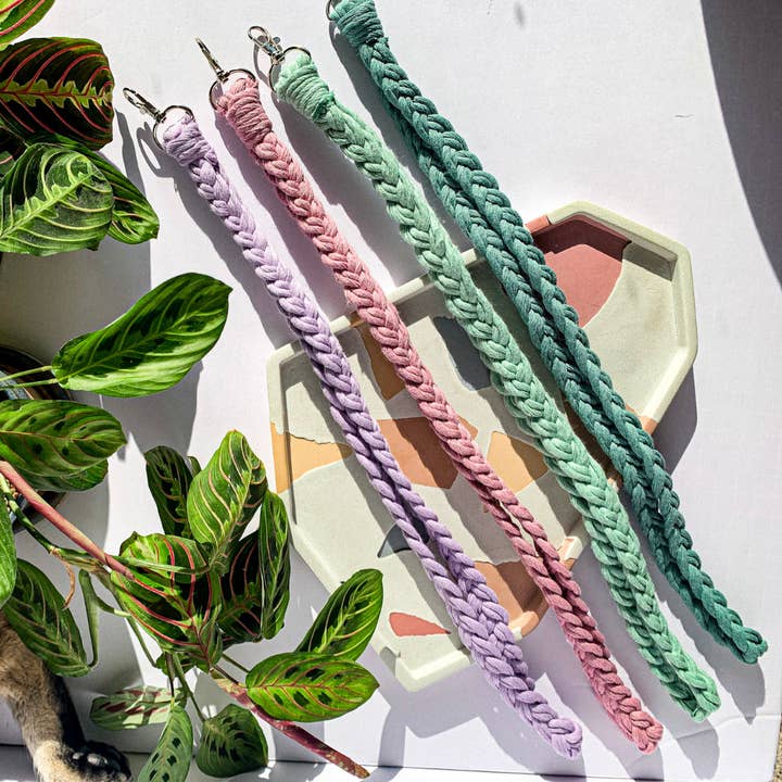 Why Knot - Wholesale Lanyard - Women's - Soft Braided Lanyard Keychain - Handmade Macrame Accessories1