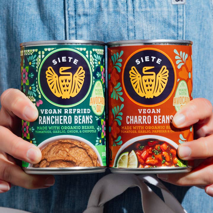 Siete Foods - Wholesale Beans - VEGAN BEANS MIX PACK - 12 RANCHERO + 12 CHARRO0