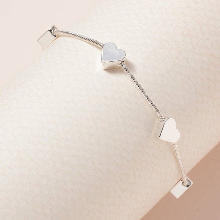 StarryNYC - Wholesale Charm/Dangle Bracelet - Heart Brass Charm Personalized Pull Tie Bracelet6