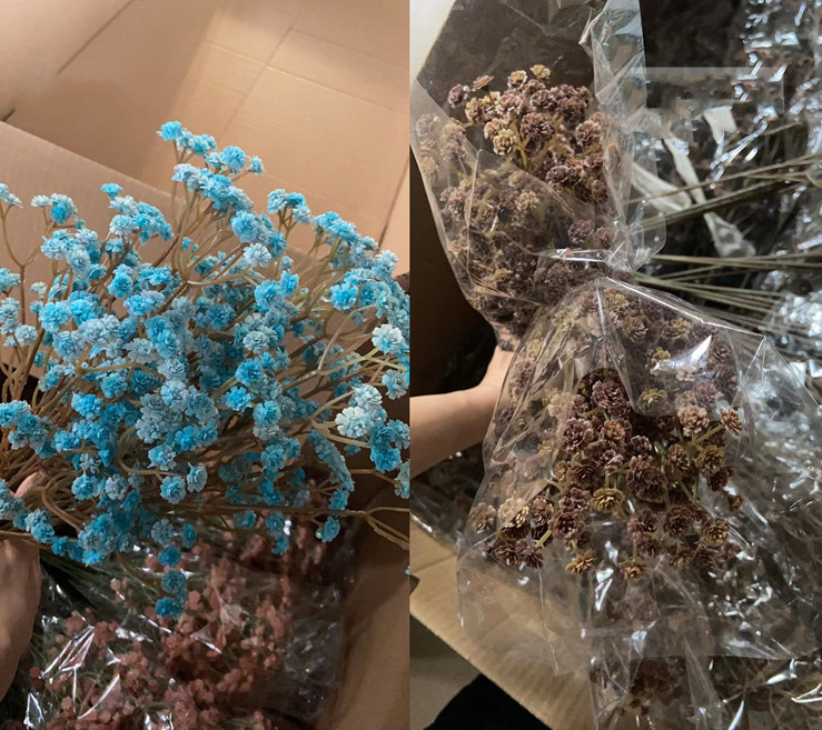 Sweet Home Deco - Wholesale Artificial Flowers -  24''T Soft Touch Realistic Babysbreath Stem in Autumn Color12