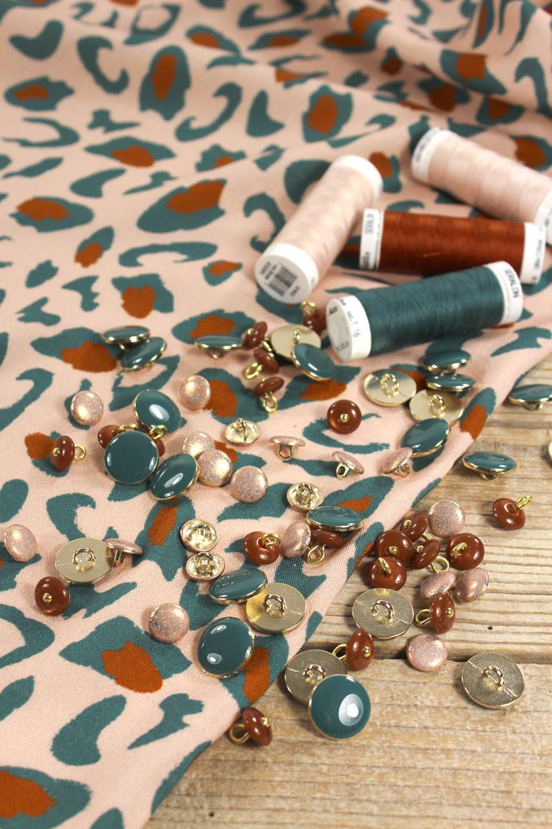 Eglantine et Zoé - Wholesale Fabric - Eucalyptus Green Bagheera Viscose Fabric14