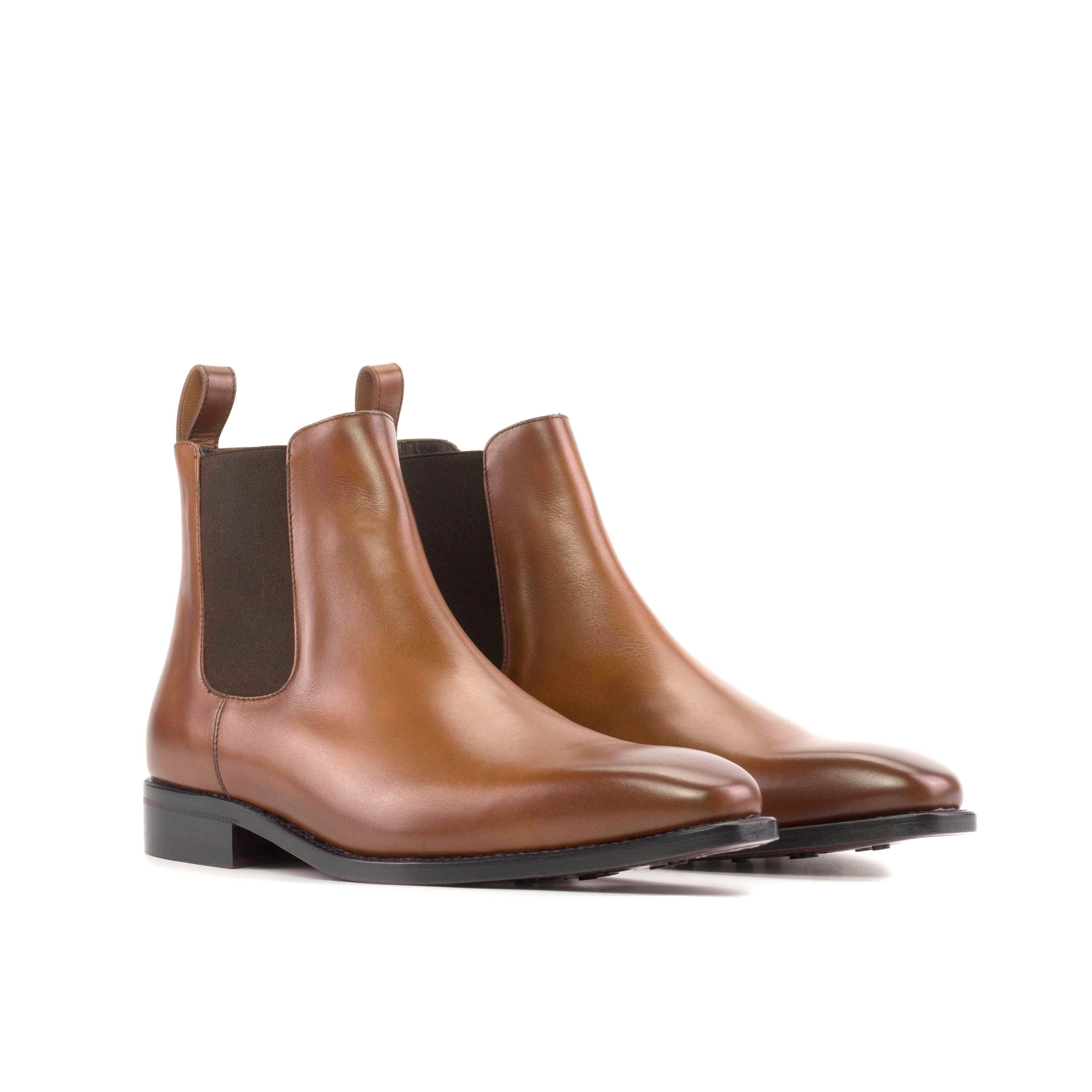 Monza Men's Italian Leather Chelsea Boot in Brown for wholesale on Faire1