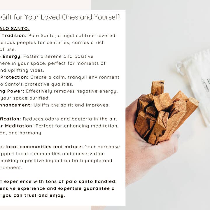 Giuseppina Shop - Wholesale Sage Bundle - Palo Santo Sticks - Our Signature Bundle Palo Santo Sticks 5