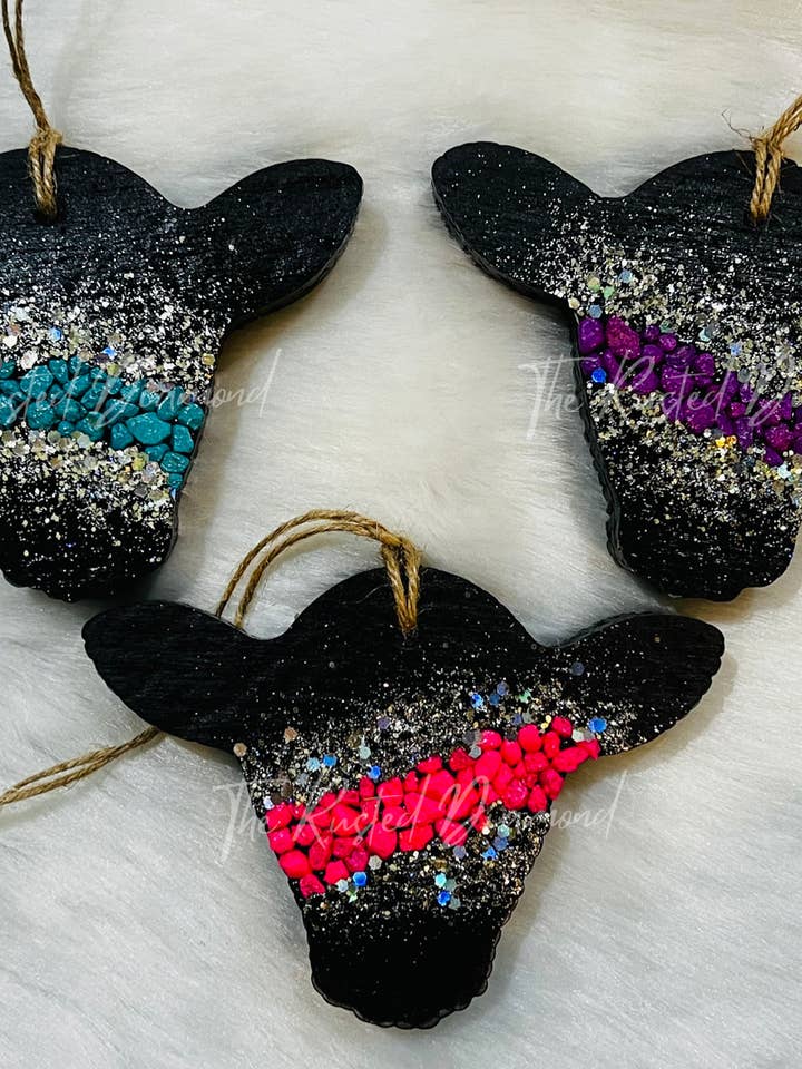 Geode Cow Head Freshie for wholesale by The Rusted Diamond