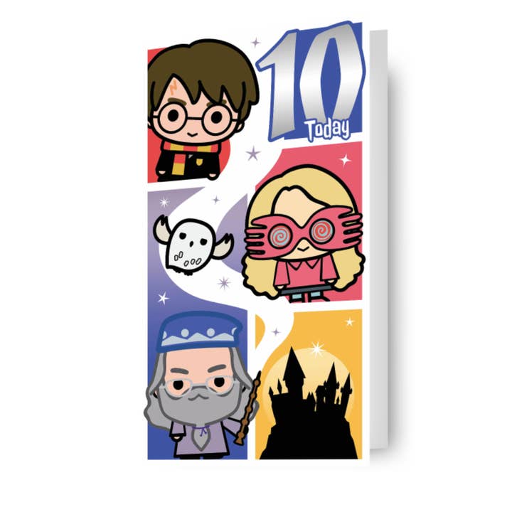 Harry Potter Age 10 Birthday Card for wholesale by Danilo Promotions Ltd