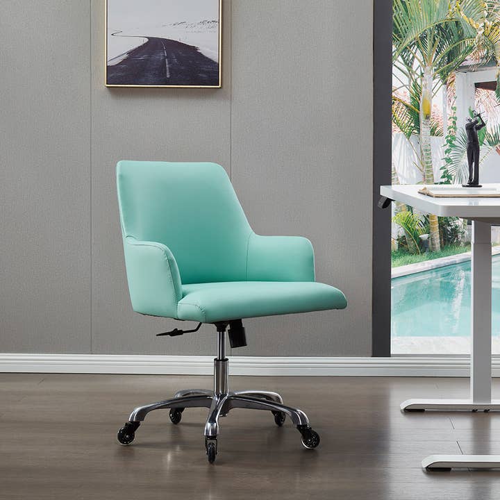 HitaStyles - Wholesale Chair - New York Eco Leather Swivel Desk Chair With Caster Wheels
